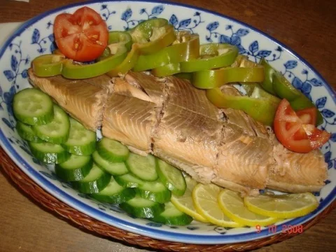Pink salmon from "sleeve"
