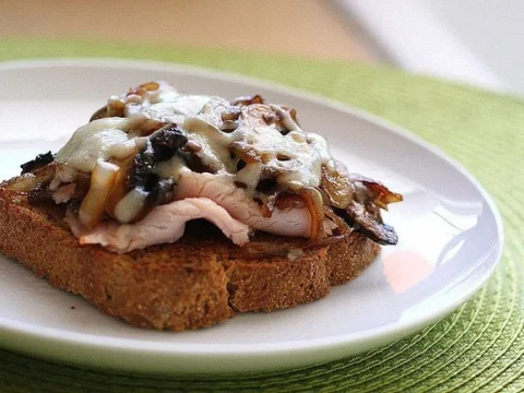 Mushroom and Cheese Sandwich