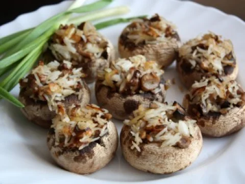Lenten Stuffed Mushrooms