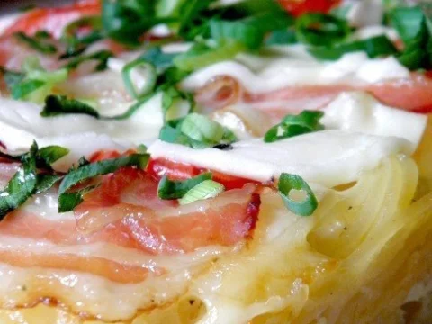 Spaghetti pie