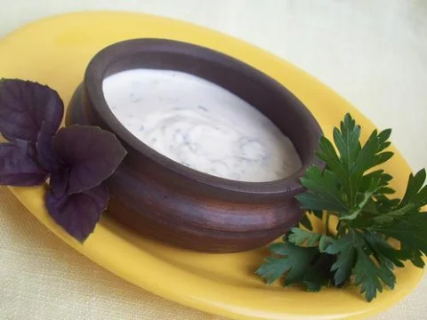 Mustard and sour cream sauce