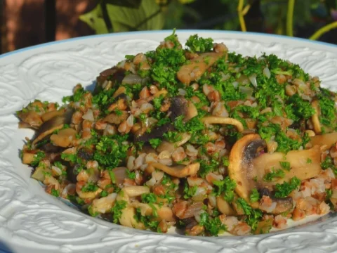 Buckwheat Porridge with Mushrooms
