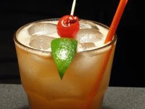 Mai Tai with rum and Amaretto