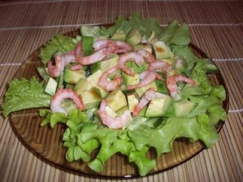 Shrimp and avocado salad