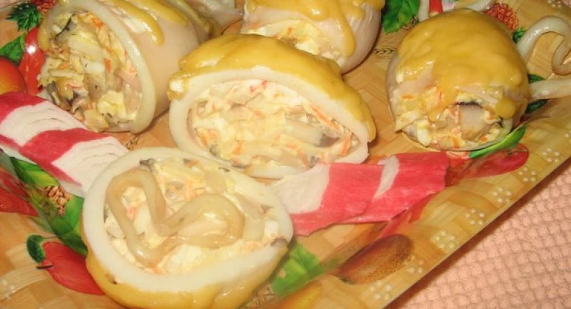 Photo of the recipe Stuffed Squid with Mushrooms and Cheese
