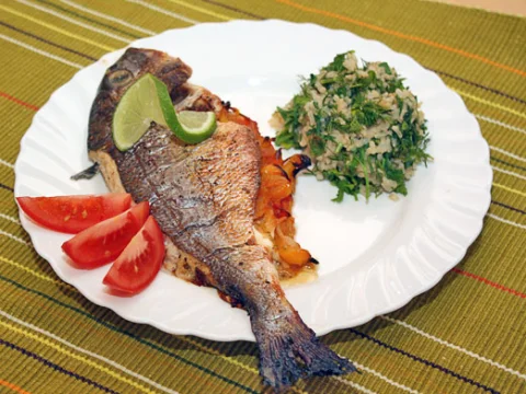 Vegetable-Stuffed Dorado