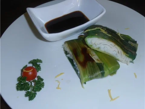 Pangasius with leek