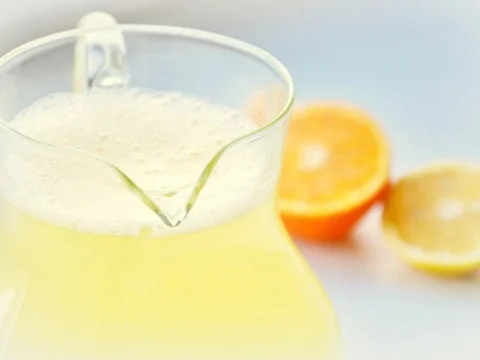 Homemade orange-lemon lemonade