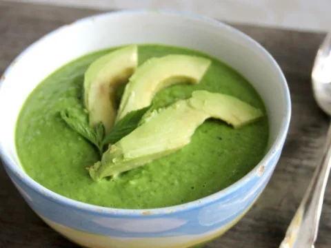 Creamy avocado soup