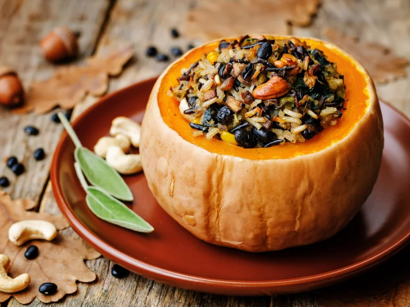 Pumpkin Stuffed with Dried Fruits: A Ukrainian Autumn Dish
